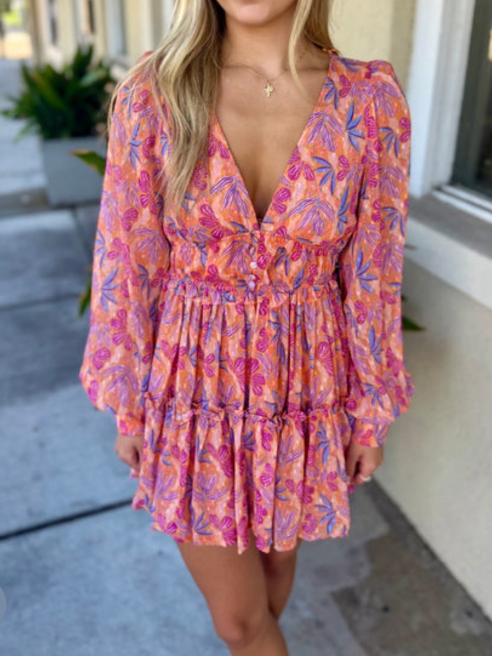 Sincerely Ours Birds of Paradise Mini Margot Dress